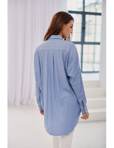 Aria - chemise asymétrique oversize pour femme 