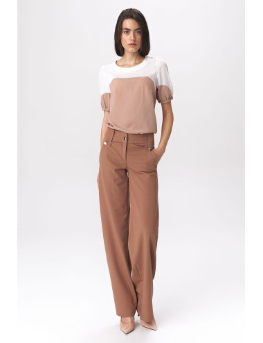 Pantalon palazzo caramel 