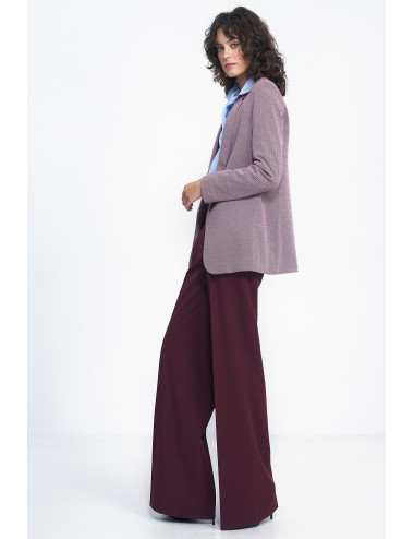 Pantalon large bordeaux 