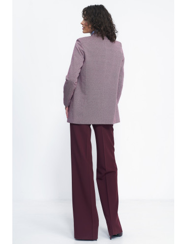 Pantalon large bordeaux 