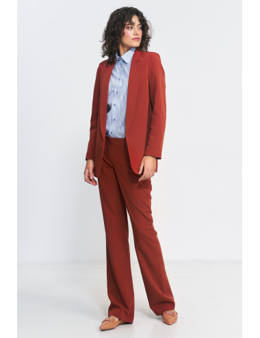 Pantalon bootcut rouge 