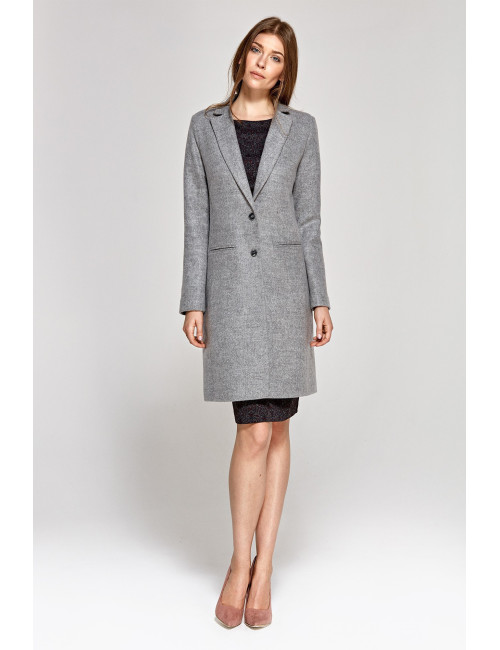 Manteau gris classique 