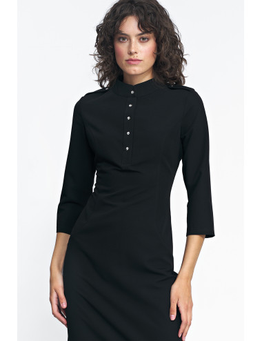 Robe noire à manches 3/4 